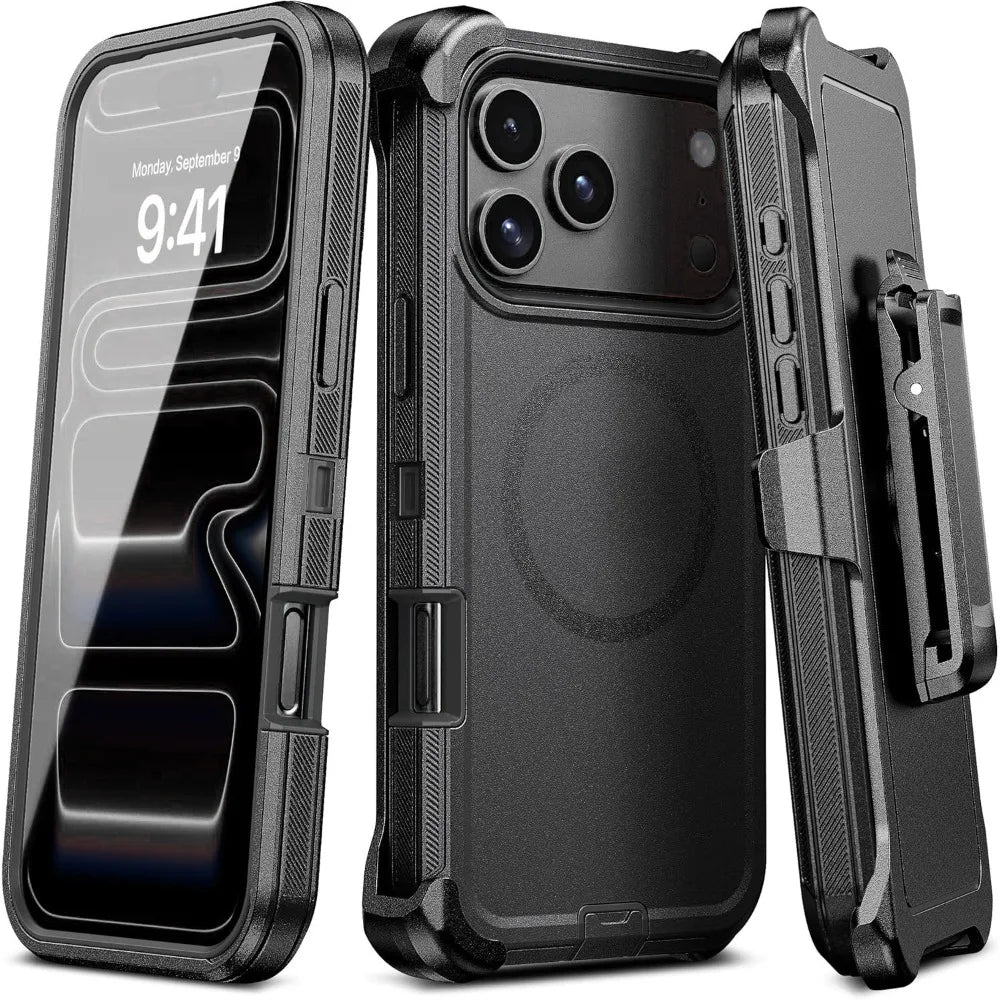 Shockproof iPhone Case – Dual Layer Armour Belt Clip