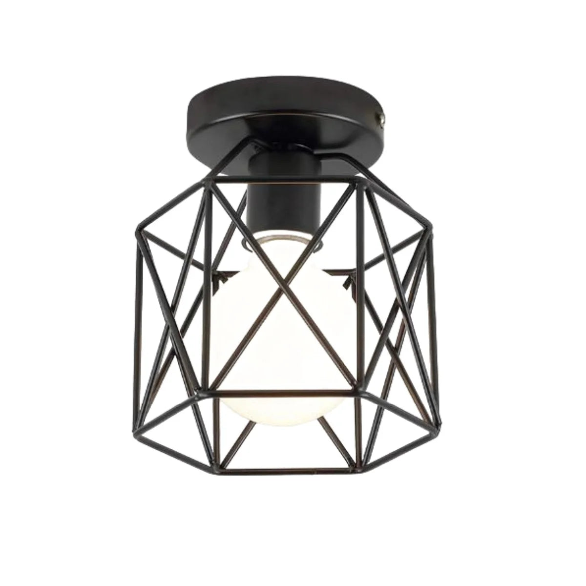Industrial Pendant Light Black Ceiling Lamp for Kitchen & Bedroom