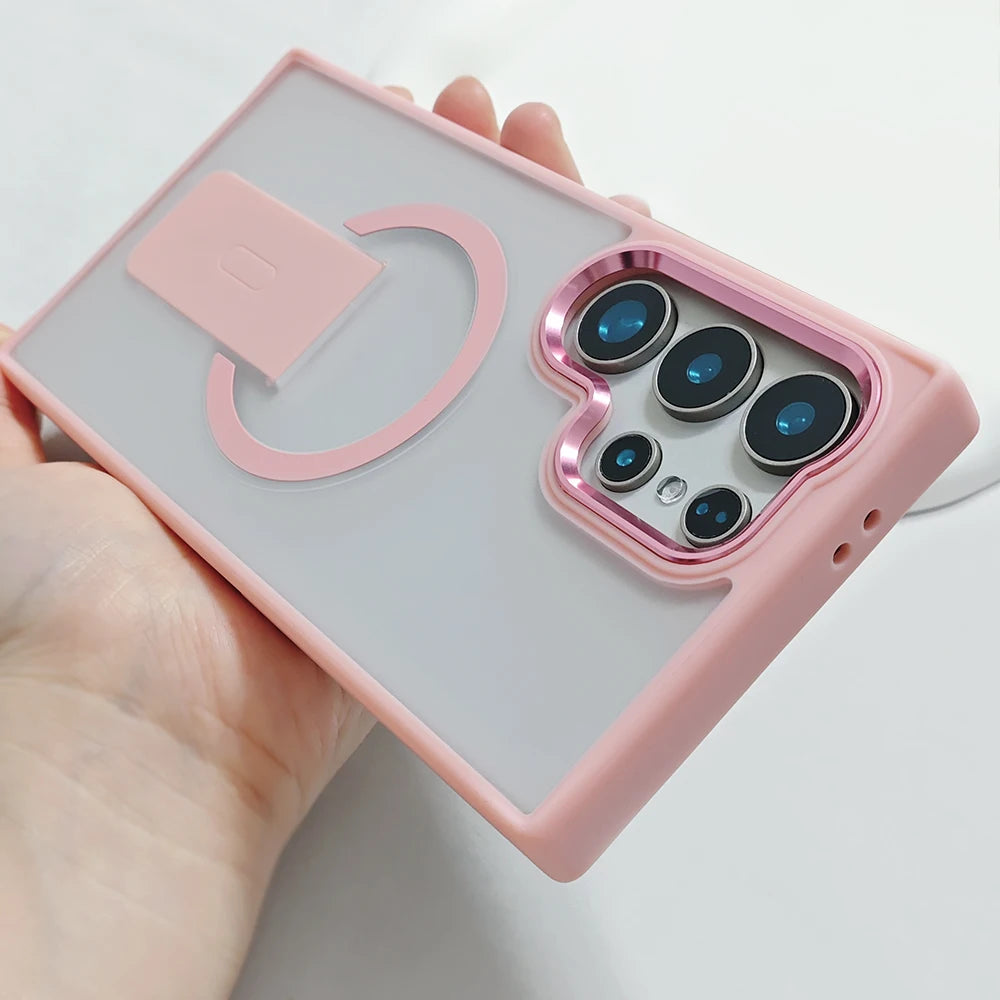 MagSafe Magnetic Stand Case for Samsung Galaxy S23 S24 S25 Ultra