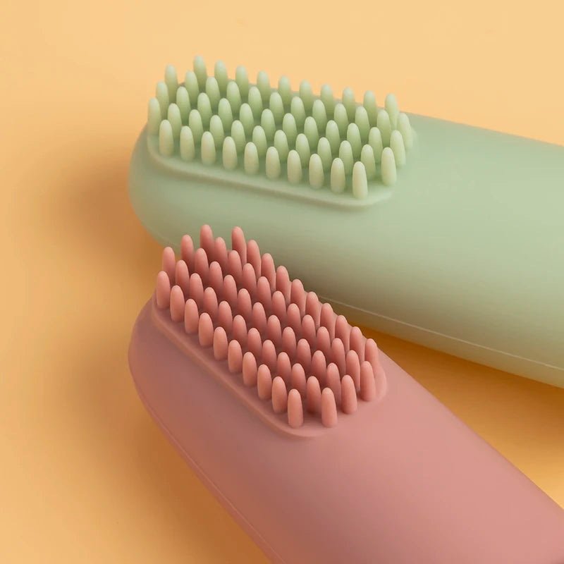 5PCS Baby Silicone Finger Toothbrush 360° Oral Care Brush