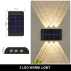 Solar Wall Light for Garden, Balcony & Outdoor Yard Decor