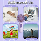 USB Rechargeable Mini Handheld Fan 3-Speed Portable Fan