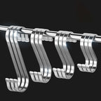 4Pcs Stainless Steel S Hooks Heavy Duty Kitchen Hanging Hooks