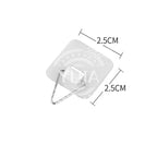 10Pcs Invisible Adhesive Plate Hangers Self-Adhesive Wall Hooks