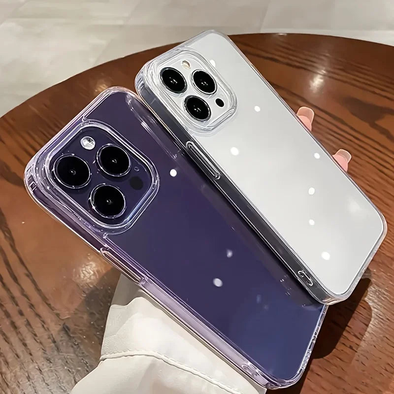 Ultra Thin Clear Acrylic Case for iPhone 11 12 13 14 15 16 17 Pro Max