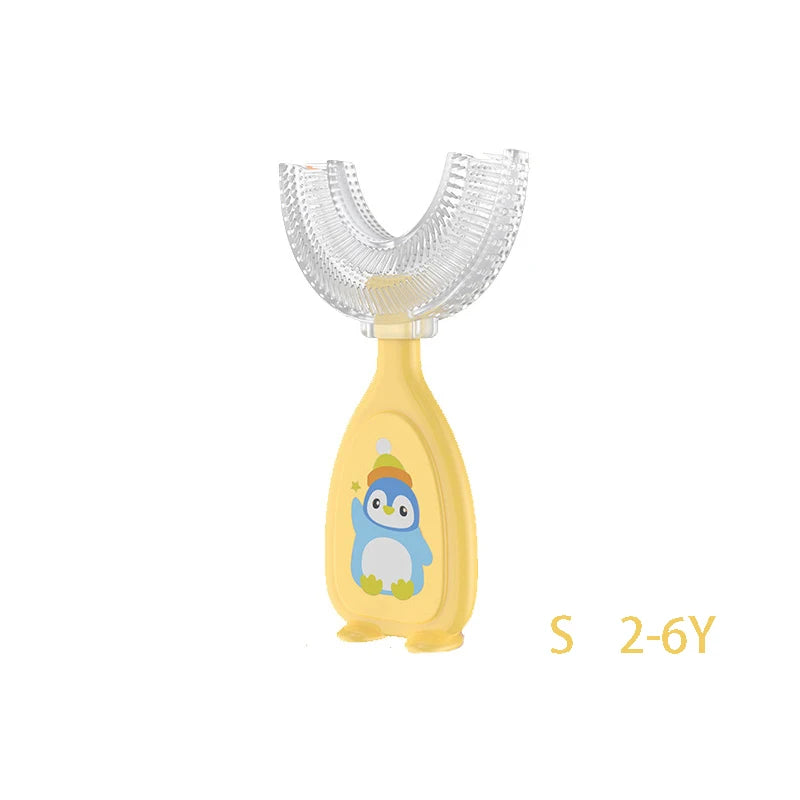 Kids 360° U Shape Toothbrush Soft Silicone Baby Teeth Brush