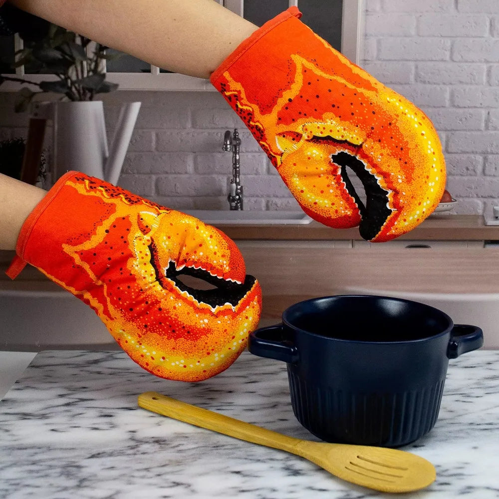 Lobster Claw Oven Mitts – Long Heat-Resistant Cotton Baking Gloves Main image