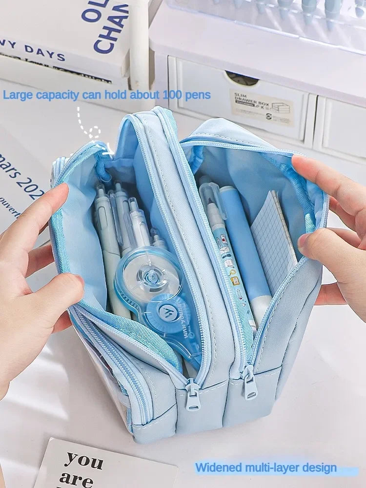 Transparent Pencil Case Large Capacity Storage Bag