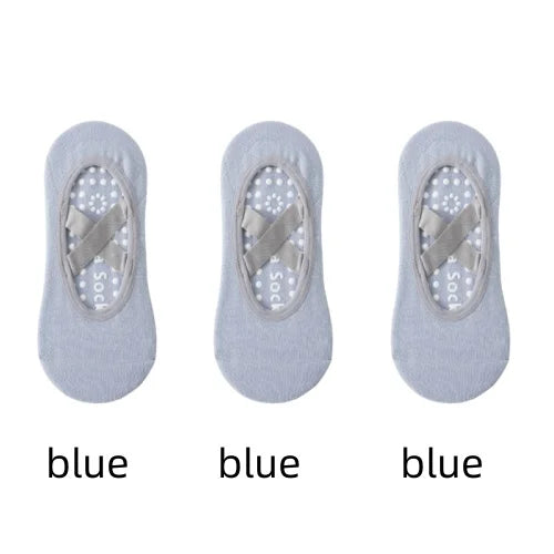 Women Yoga Socks Silicone Anti Slip Grip Pilates Ballet Breathable