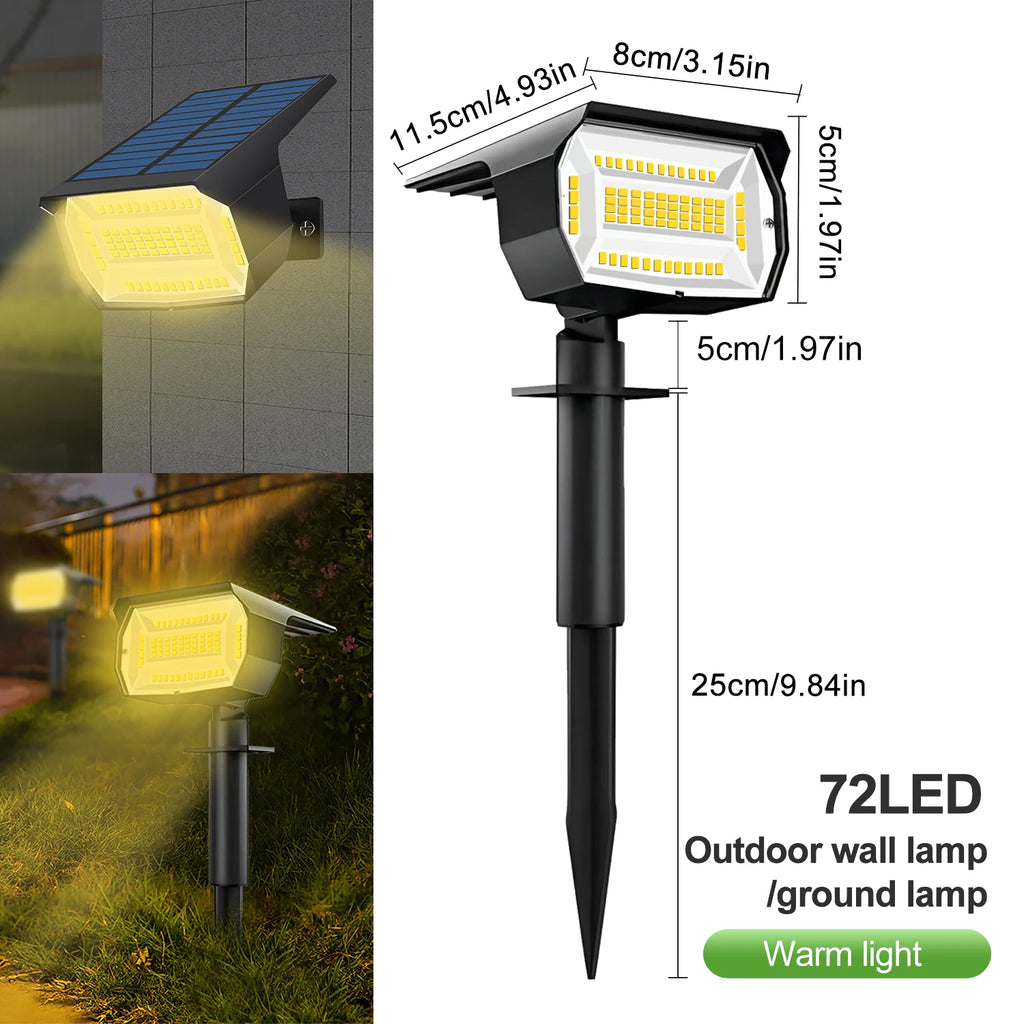 72/68 LED Solar Landscape Lights