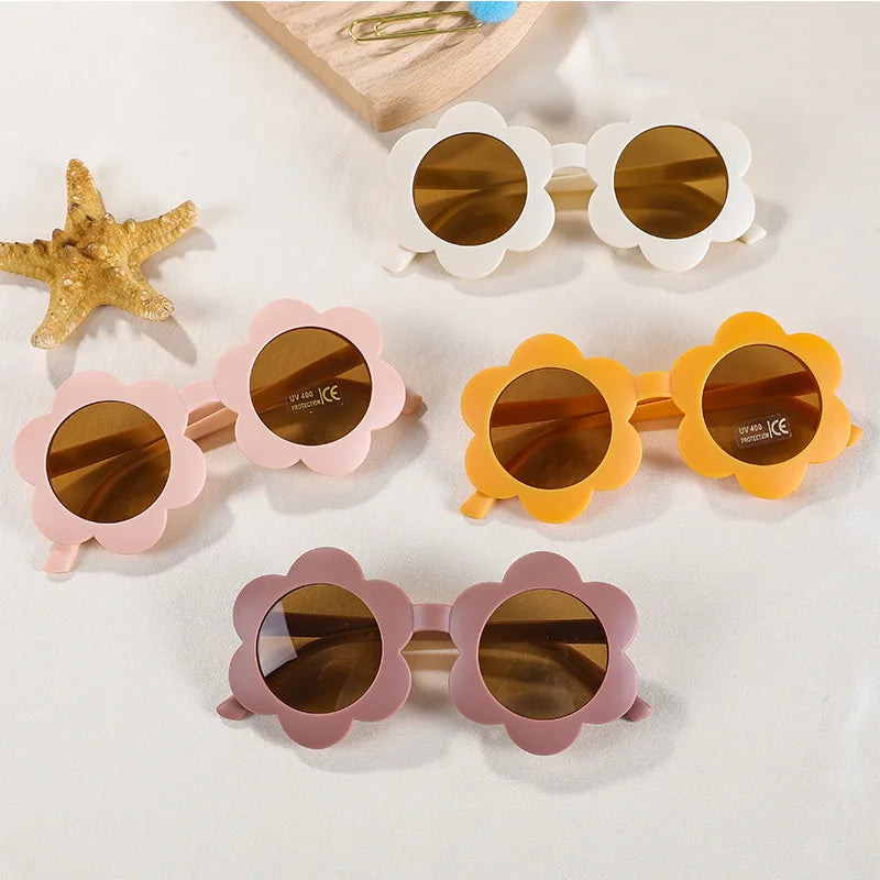 Sunflower Kids Sunglasses UV400 | Cute Round Toddler Shades