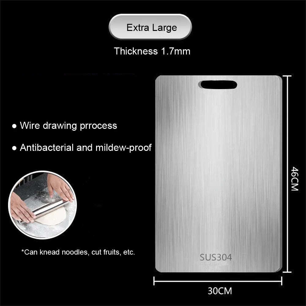 316 Stainless Steel Cutting Board Double-Sided