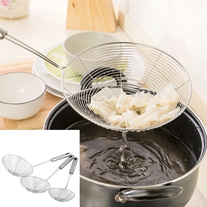 Oval Stainless Steel Skimmer Mesh Strainer Secondary image