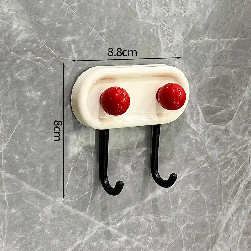 Adhesive Wall Hook Durable No-Drill Coat & Bathroom Storage Hook