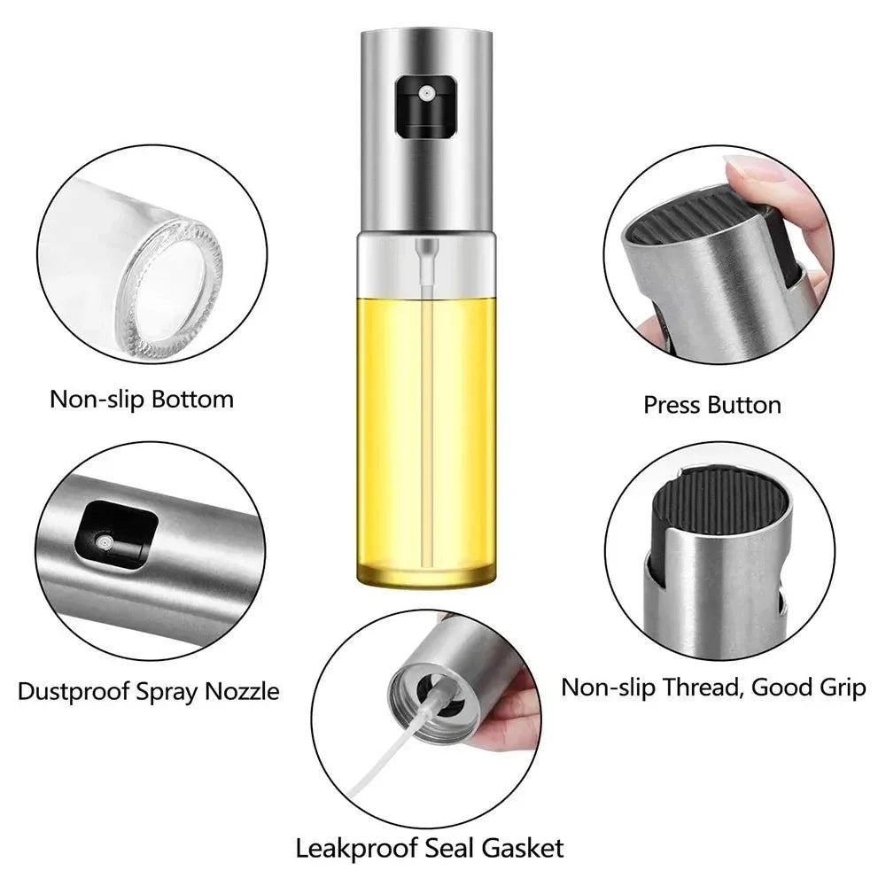 Glass Oil Sprayer for Cooking Olive Oil Spray Bottle for BBQ & Salad