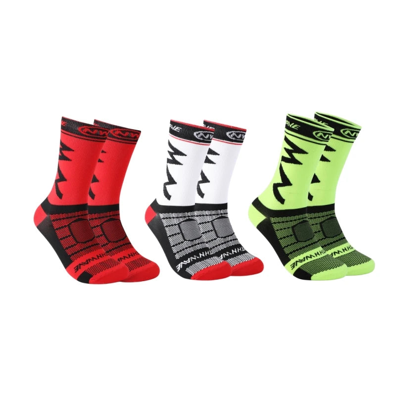 Breathable Sports Socks 3 Pairs Running Cycling Outdoor Men UK