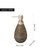 Creative Retro Ceramic Soap Dispenser Pump Bottle for Bathroom & Kitchen