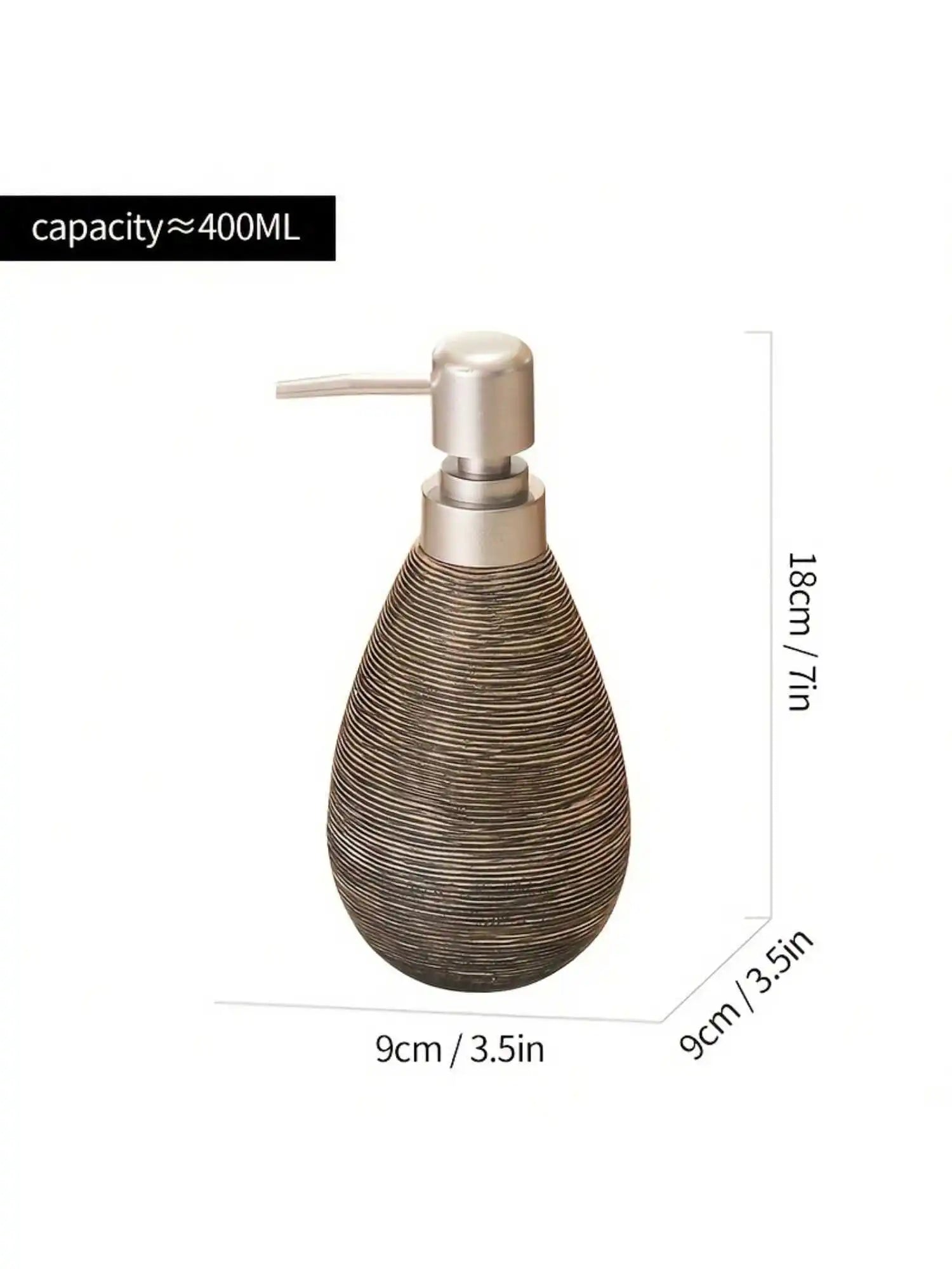 Creative Retro Ceramic Soap Dispenser Pump Bottle for Bathroom & Kitchen