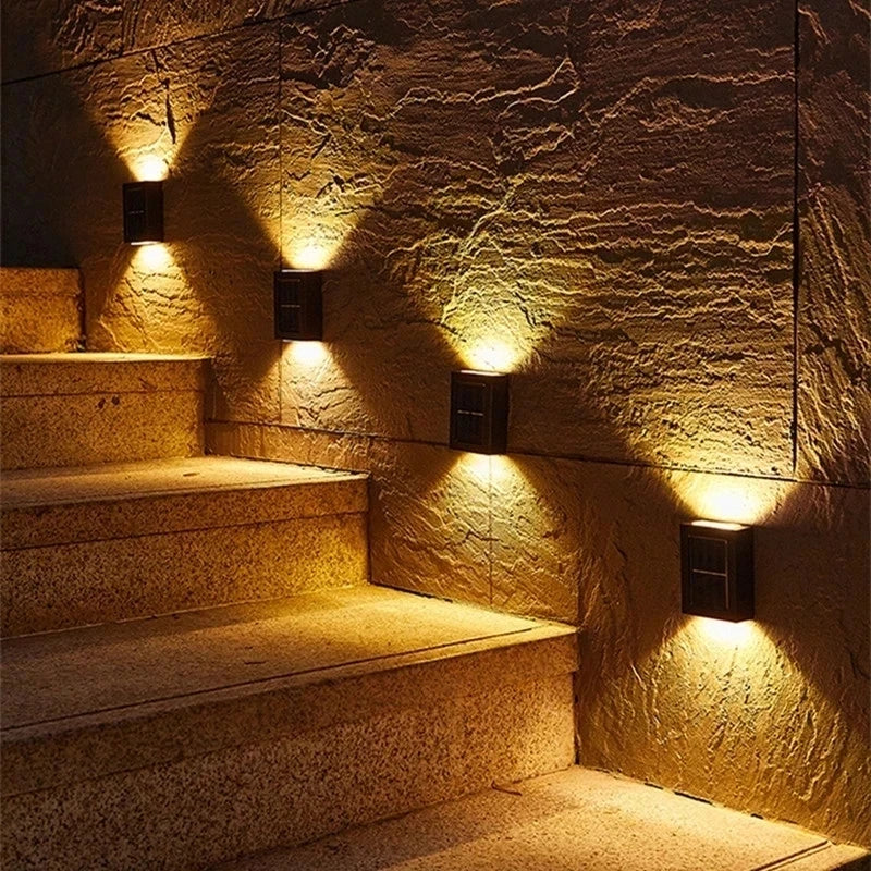 Waterproof Solar LED Outdoor Wall Light for Garden & Street Decor
