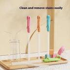 6-in-1 Baby Bottle Cleaning Set Brush & Drying Rack
