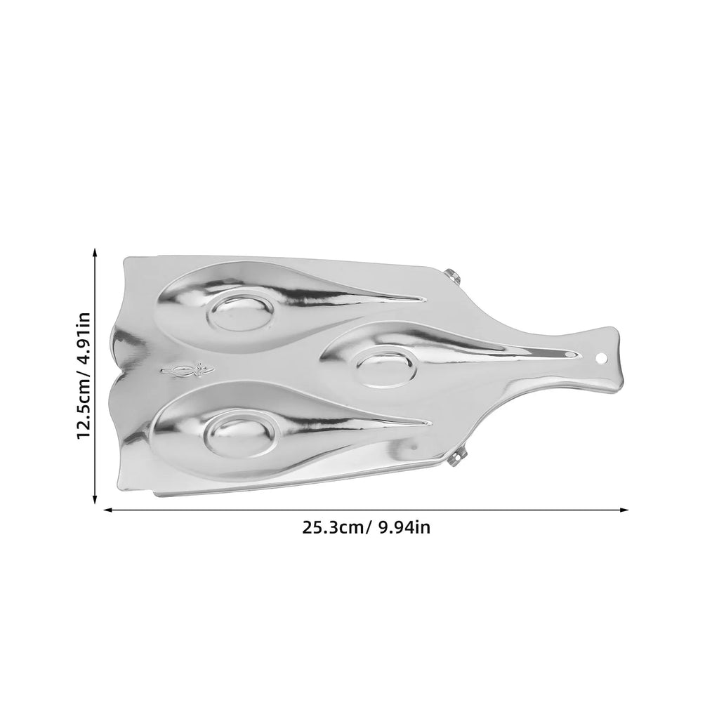 Stainless Steel Spoon Rest 3-Slot Utensil Holder