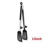 LMETJMA Silicone Kitchen Tongs Non-Stick BBQ, Steak & Pasta Serving Tool