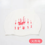 Cartoon Silicone Swimming Cap Waterproof Stretch Swim Hat