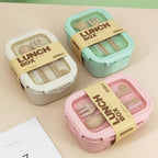 850ML Divided Lunch Box Microwave Safe Bento Food Storage Container