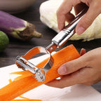 Stainless Steel Vegetable Peeler & Julienne Slicer – Potato & Carrot Grater Tool