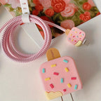 Cute Ice Cream iPhone Charger Protector Case