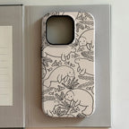 Luxury Cute Animal Double-Layer Case for iPhone 17 16 15 14 13 Pro Max