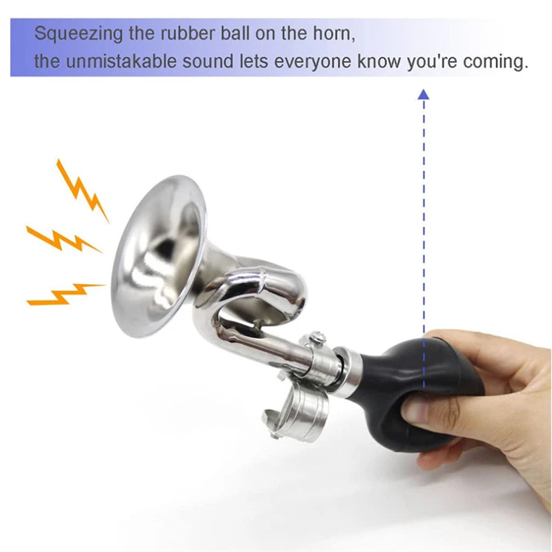Retro Bicycle Snail Air Horn Loud Vintage Bike Trumpet Bell