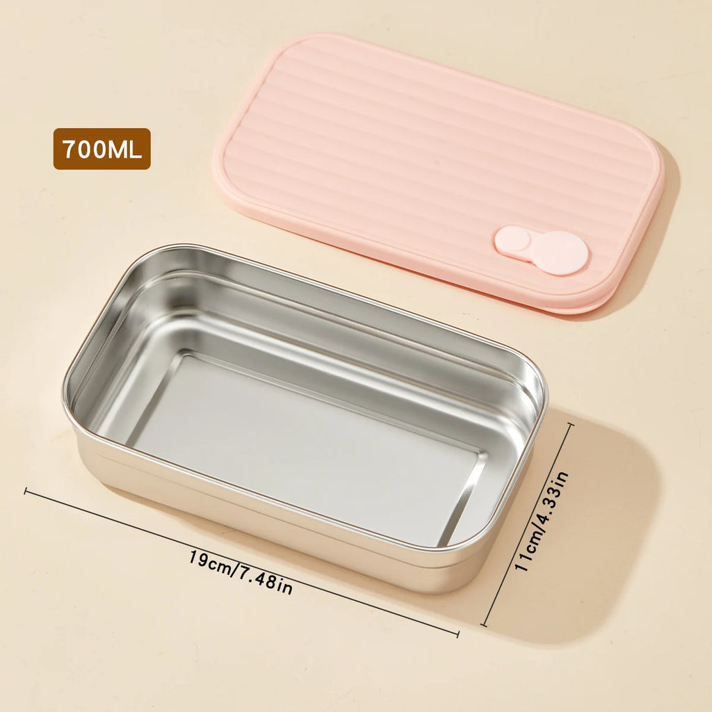 WORTHBUY 304 Stainless Steel Lunch Box Leakproof Stackable Food Container