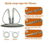 CrossFit Steel Wire Speed Jump Rope Men Home Gym Workout Fitness
