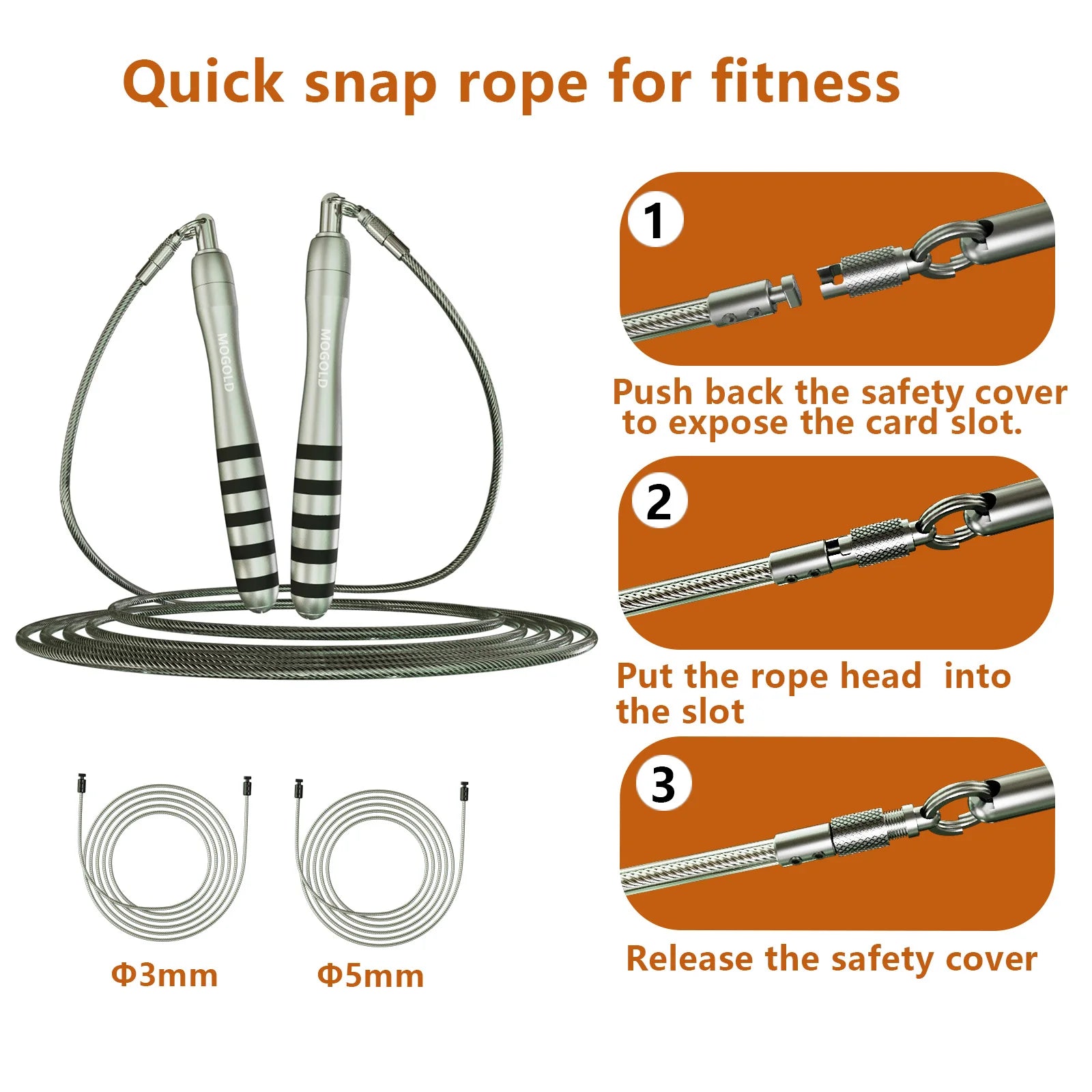 CrossFit Steel Wire Speed Jump Rope Men Home Gym Workout Fitness