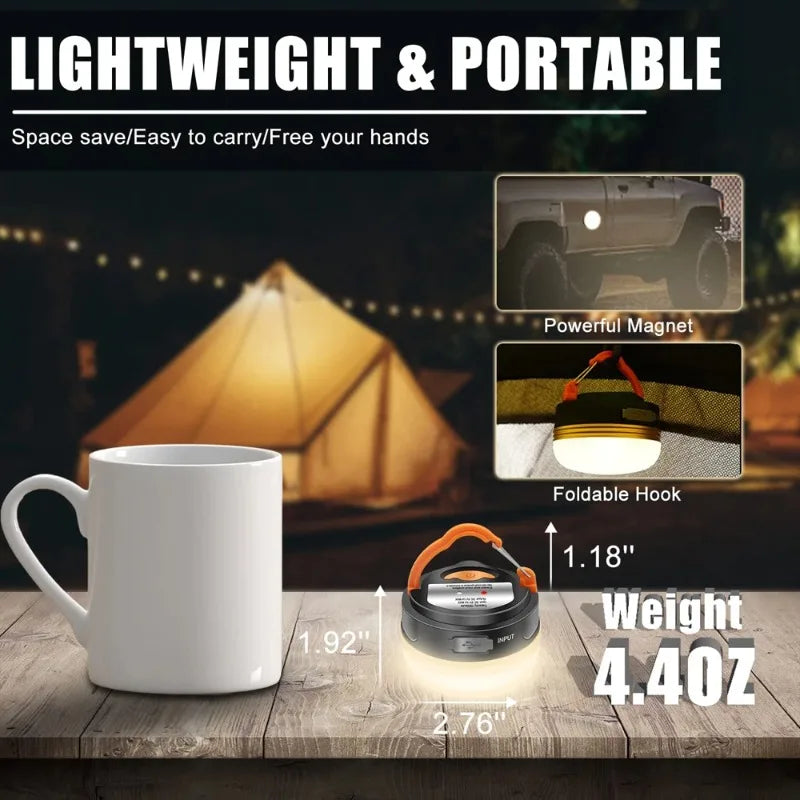 High Power USB Rechargeable Camping Lantern Light