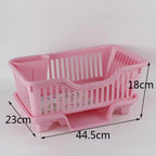 Kitchen Dish Drying Rack Countertop Utensil & Dinnerware Organizer