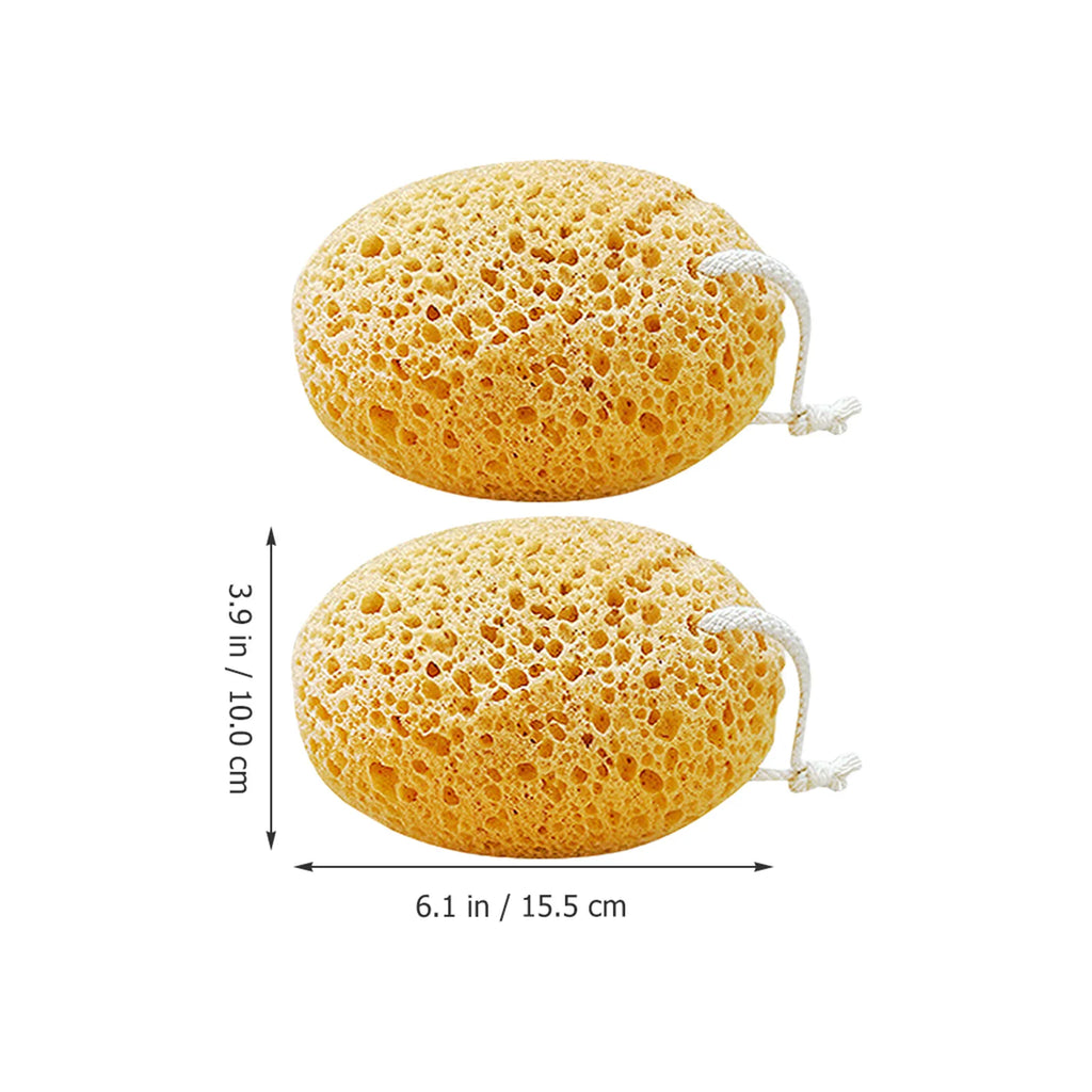 2PCS Bath Sponge Set Soft Exfoliating Shower Loofah for Baby & Adults