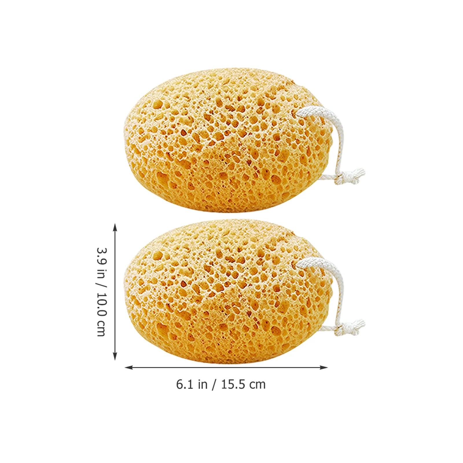 2PCS Bath Sponge Set Soft Exfoliating Shower Loofah for Baby & Adults