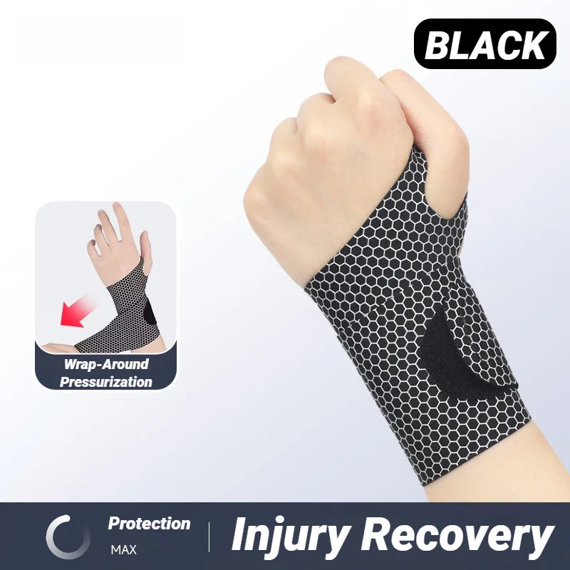 Ultra Thin Adjustable Wrist Support Strap for Pain Relief & Gym Use