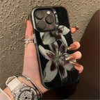 Lily Flower Painting Case for iPhone 11 12 13 14 15 16 17 Pro Max