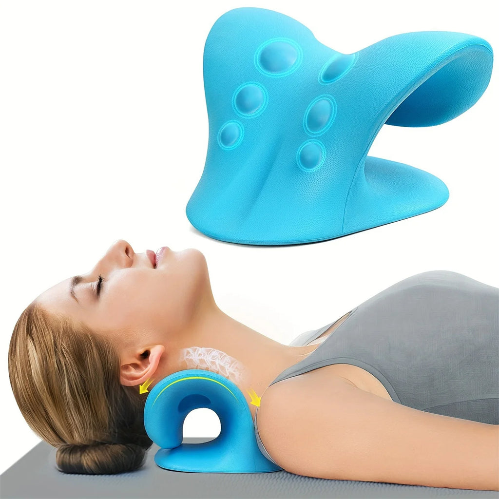 C Shape Neck Shoulder Relaxer Cervical Traction TMJ Pain Relief