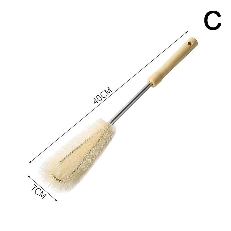 Wooden Bottle Cleaning Brush Long Handle Scrubber