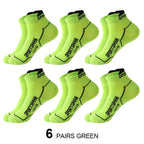Breathable Basketball Socks Men 6 Pairs Sweat Absorbent Mesh Running