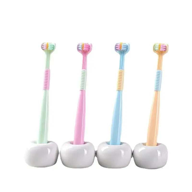 Kids 360° Clean Toothbrush Soft Three Side Baby Tooth Brush
