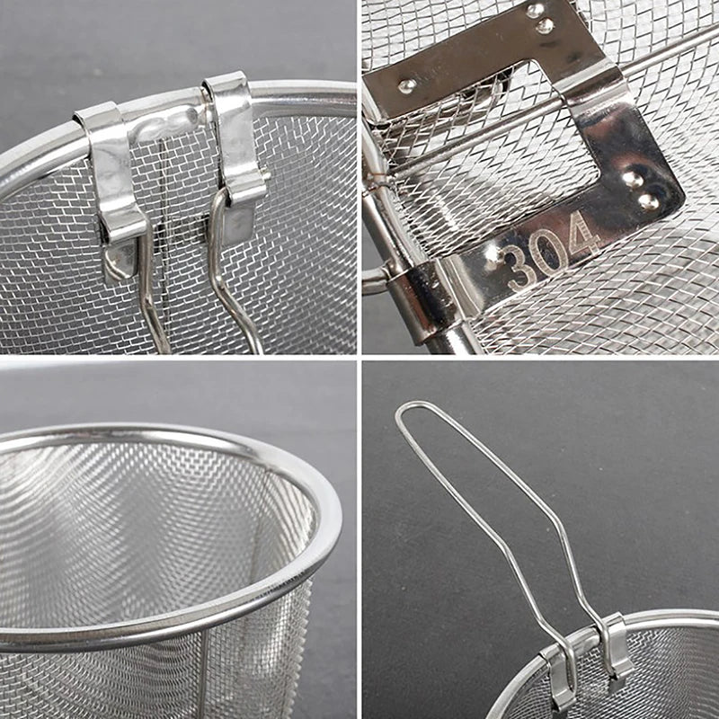 Stainless Steel Fry Basket Deep Fry Strainer