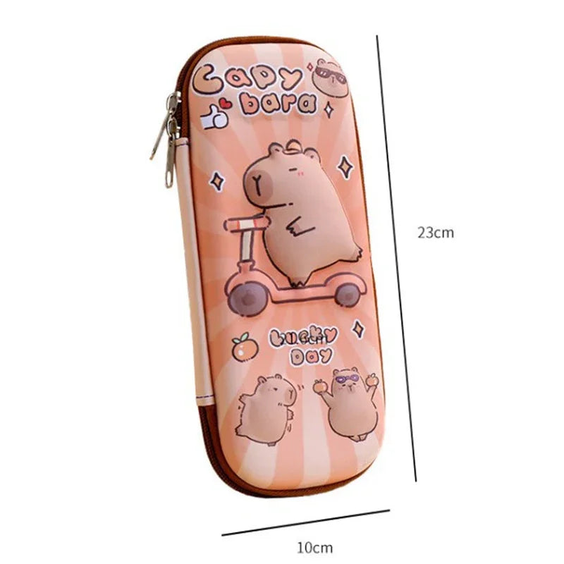 3D Capybara Pencil Case Waterproof Pen Pouch