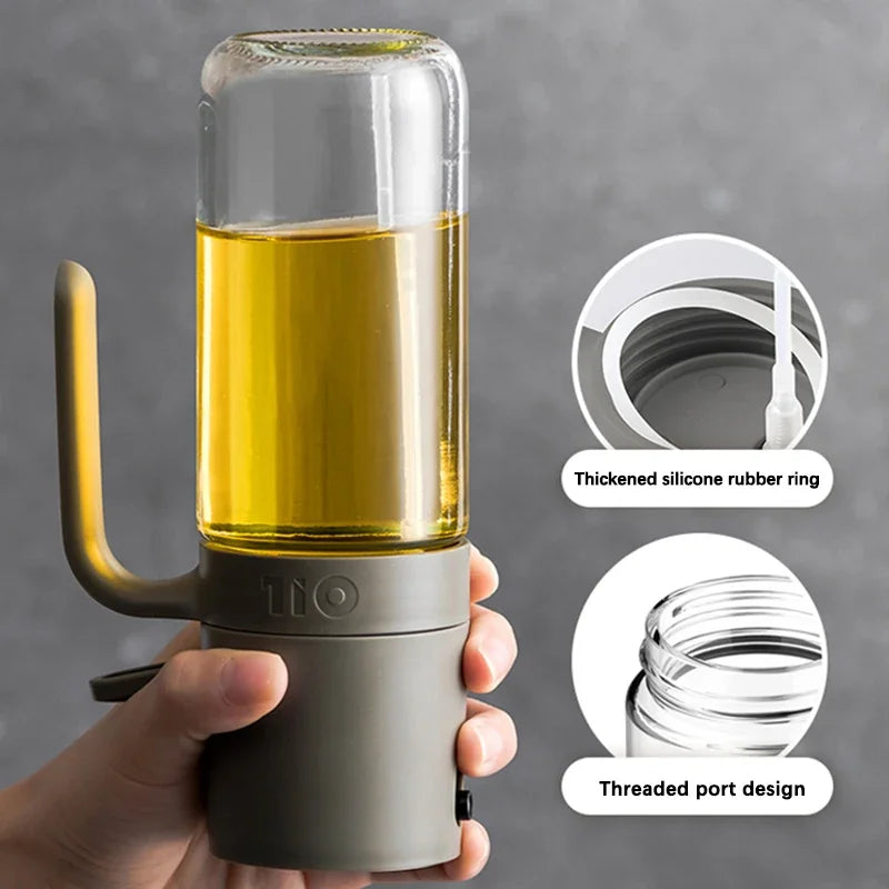 250ml Oil Spray Bottle Glass Olive Oil Sprayer for Cooking