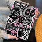 Pink Graffiti Doodle Case for iPad 10th 11th Air 4 5 Pro 11 Mini 6 7