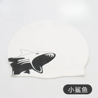 Cartoon Silicone Swimming Cap Waterproof Stretch Swim Hat